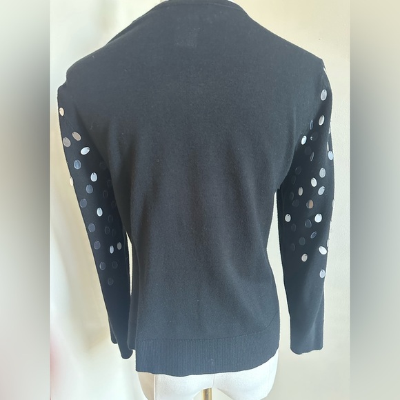 Sequin Black Cardigan - Medium - Picture 4 of 7